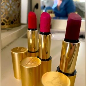 Lisa Eldridge lipsticks velvet ribbon skyscraper, rose blush